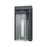 Atlas Lighting Overton 12'' High 1Lt Outdoor Sconce, Black/Clear