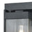 Atlas Lighting Overton 17'' High 1Lt Outdoor Sconce, Black/Clear