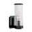 Atlas Lighting Polygon 10.5'' High 1Lt Outdoor Sconce, Black/Clear