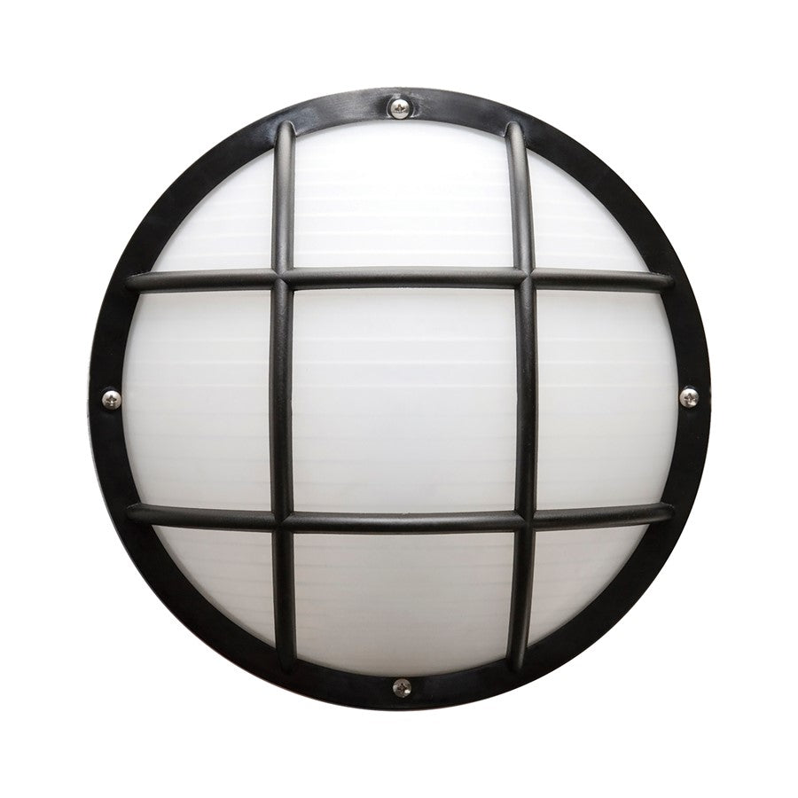 Atlas Lighting Port 5.15'' High 1Lt Outdoor Sconce, Bronze/White