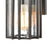 Atlas Lighting Radnor 10''H 1Lt Outdoor Sconce, Matte Black/Clear