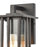 Atlas Lighting Radnor 10''H 1Lt Outdoor Sconce, Matte Black/Clear