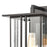 Atlas Lighting Radnor 16''H 1Lt Outdoor Sconce, Matte Black/Clear
