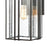 Atlas Lighting Radnor 16''H 1Lt Outdoor Sconce, Matte Black/Clear