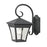 Atlas Lighting Ridgewood 12'' High 1Lt Outdoor Sconce, Black/Clear