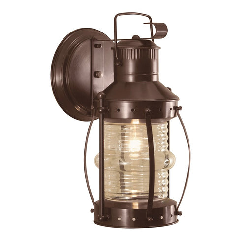 Atlas Lighting Seafarer 20'' High 1Lt Outdoor Sconce, Bronze/Amber - OL11218-BZ