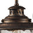 Atlas Lighting Searsport 13'' High 1Lt Outdoor Sconce, Bronze/Clear