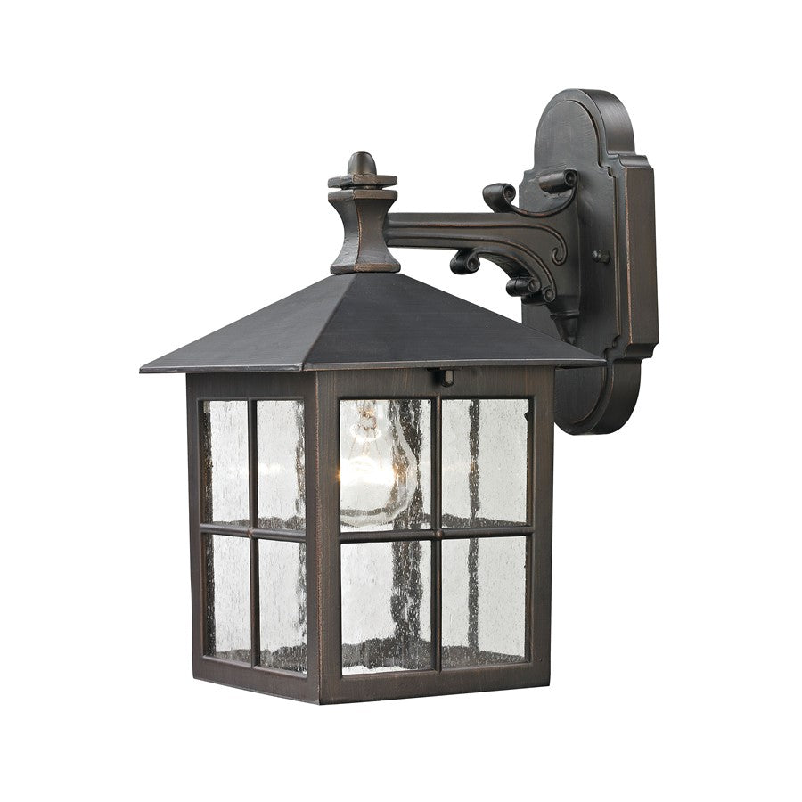 Atlas Lighting Shaker Heights 10''H 1Lt Outdoor Sconce, Bronze