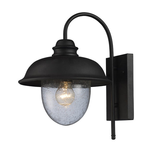 Atlas Lighting Streetside Cafe 15''H 1Lt Outdoor Sconce, Black