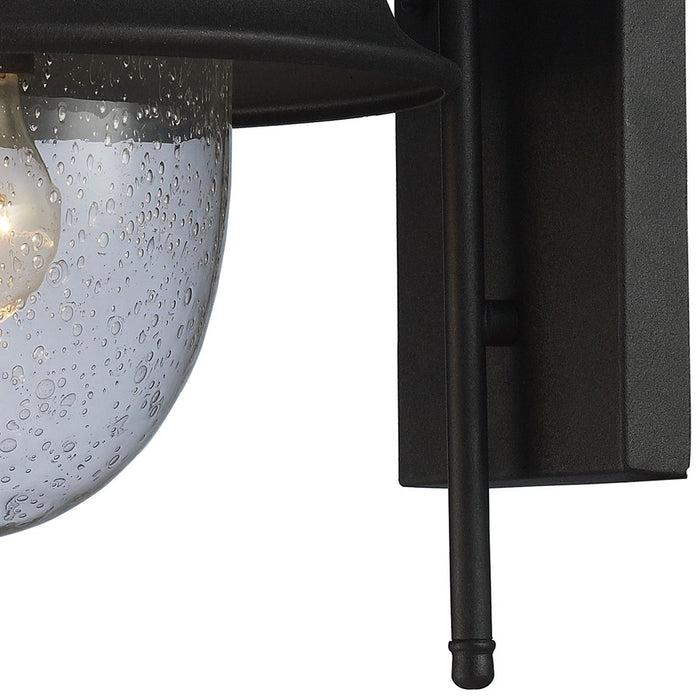 Atlas Lighting Streetside Cafe 15''H 1Lt Outdoor Sconce, Black