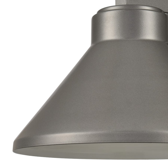 Atlas Lighting Thane 10'' High 1Lt Outdoor Sconce, Hematite/Bronze
