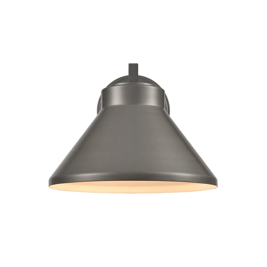 Atlas Lighting Thane 8.25''H 1Lt Outdoor Sconce, Hematite/Bronze