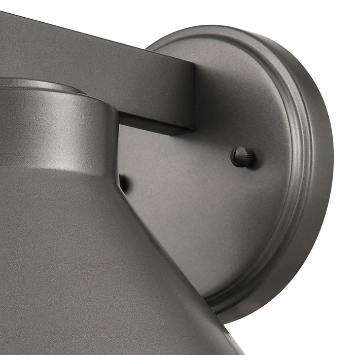 Atlas Lighting Thane 8.25''H 1Lt Outdoor Sconce, Hematite/Bronze