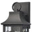 Atlas Lighting Triumph 14.5'' High 1Lt Outdoor Sconce, Black/Clear