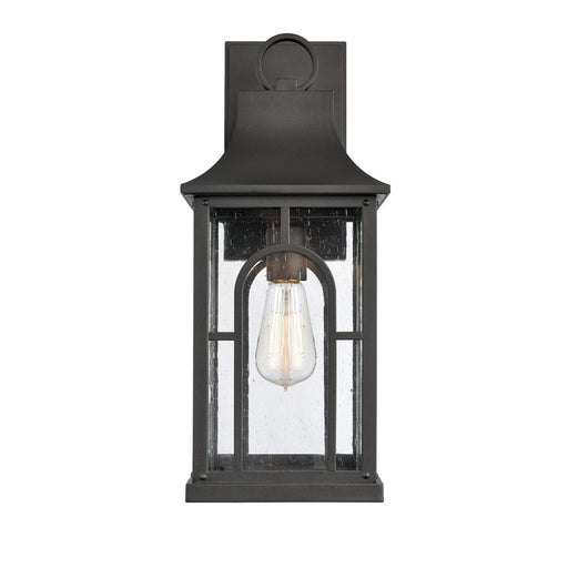 Atlas Lighting Triumph 17.75'' High 1Lt Outdoor Sconce, Black/Clear