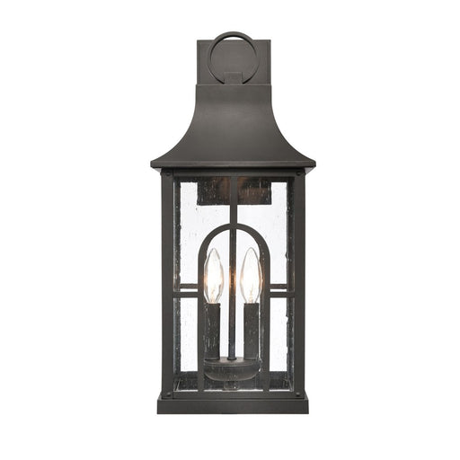 Atlas Lighting Triumph 21'' High 2Lt Outdoor Sconce, Black/Clear