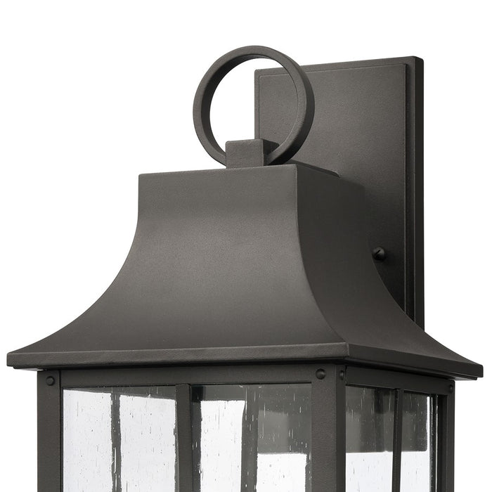 Atlas Lighting Triumph 21'' High 2Lt Outdoor Sconce, Black/Clear