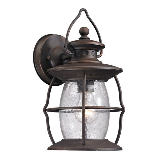 Atlas Lighting Village Lantern 13''H 1Lt Outdoor Sconce, Charcoal - OL11232-BZ