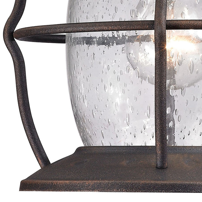 Atlas Lighting Village Lantern 13''H 1Lt Outdoor Sconce, Charcoal