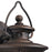 Atlas Lighting Village Lantern 13''H 1Lt Outdoor Sconce, Charcoal