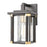 Atlas Lighting Vincentown 11'' High 1Lt Outdoor Sconce, Black/Clear