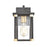Atlas Lighting Vincentown 11'' High 1Lt Outdoor Sconce, Black/Clear