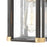 Atlas Lighting Vincentown 11'' High 1Lt Outdoor Sconce, Black/Clear