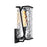 Atlas Lighting Waterfall 18'' High 1Lt Outdoor Sconce, Black/Clear
