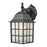 Atlas Lighting Whitby 12''H 1Lt Outdoor Sconce, Satin Black/Clear