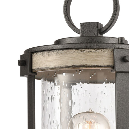 Atlas Lighting Annenberg 19''H 1Lt Outdoor Post Light, Iron/Clear