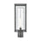 Atlas Lighting Augusta 19.75''H 1Lt Outdoor Post Light, Black/Clear