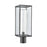 Atlas Lighting Augusta 19.75''H 1Lt Outdoor Post Light, Black/Clear