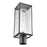Atlas Lighting Augusta 19.75''H 1Lt Outdoor Post Light, Black/Clear