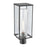Atlas Lighting Augusta 19.75''H 1Lt Outdoor Post Light, Black/Clear