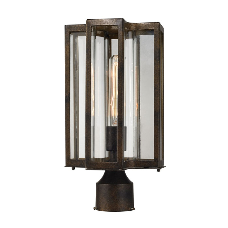 Atlas Lighting Bianca 1-Light Outdoor Post Light | Transitional Hazelnut Bronze and Clear Glass | Driveway & Walkway | Model OL11247-BZ