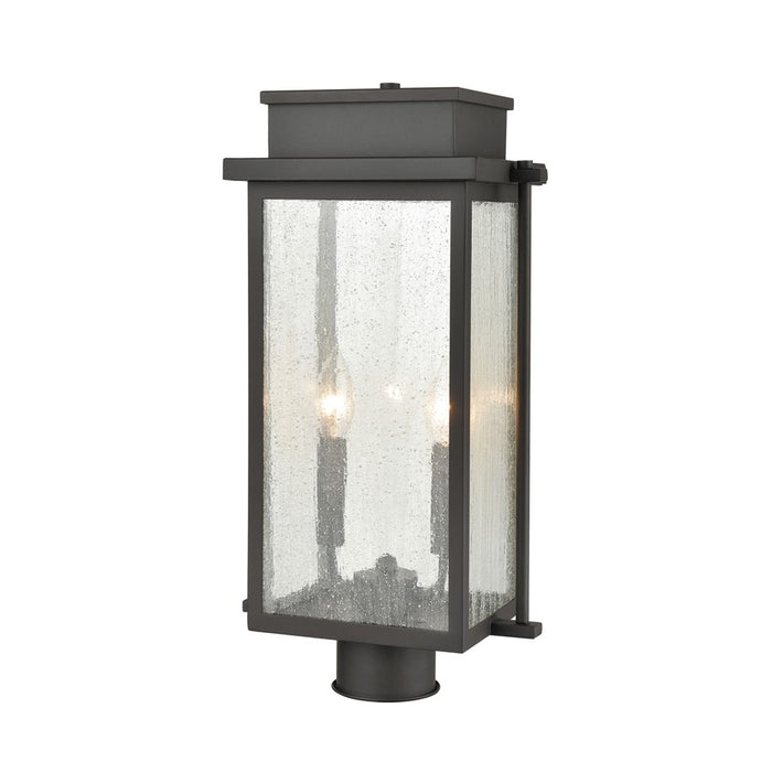Atlas Lighting Braddock 19''H 2Lt Outdoor Post Light, Bronze/Clear