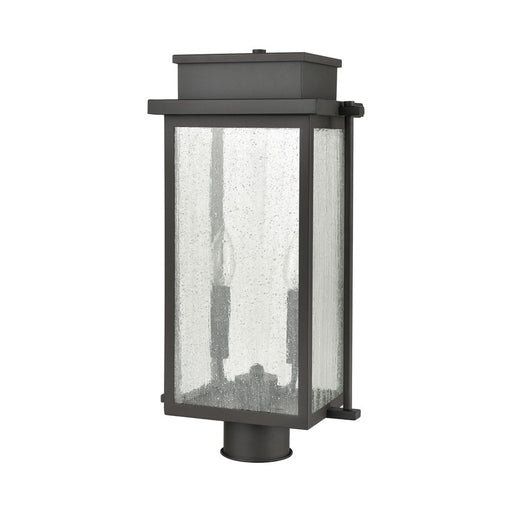 Atlas Lighting Braddock 19''H 2Lt Outdoor Post Light, Bronze/Clear