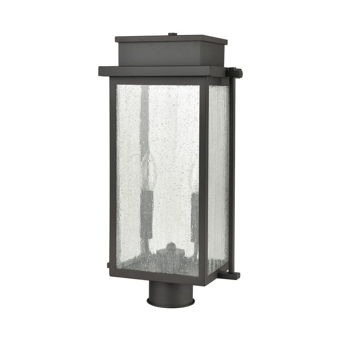 Atlas Lighting Braddock 19''H 2Lt Outdoor Post Light, Bronze/Clear
