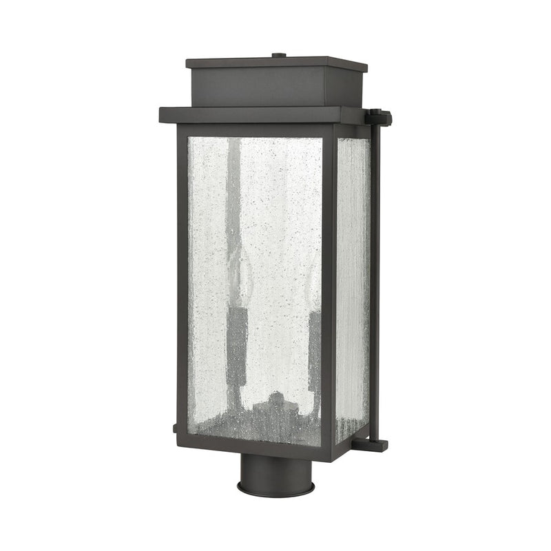Atlas Lighting Braddock 2-Light Outdoor Post Light | Transitional Architectural Bronze and Seeded Glass | Driveway & Walkway | Model OL11248-BZ