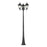 Atlas Lighting Central Square 91''H 3Lt Outdoor Post Light, Black