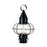 Atlas Lighting Classic Onion 17.5''H 1Lt Outdoor Post Light, Black