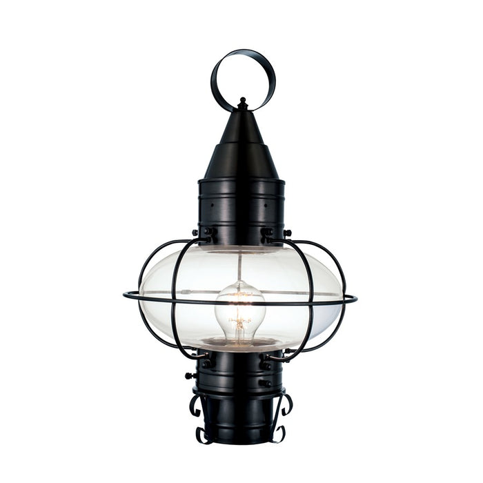 Atlas Lighting Classic Onion 17.5''H 1Lt Outdoor Post Light, Black