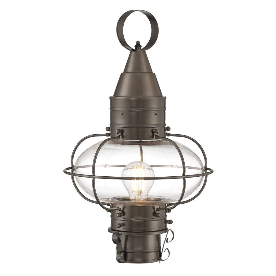 Atlas Lighting Classic Onion 17.5''H 1Lt Outdoor Post Light, Bronze