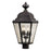 Atlas Lighting Cotswold 18''H 4Lt Outdoor Post Light, Bronze/Clear
