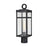 Atlas Lighting Dalton 20'' High 1Lt Outdoor Post Light, Black/Clear