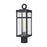 Atlas Lighting Dalton 20'' High 1Lt Outdoor Post Light, Black/Clear