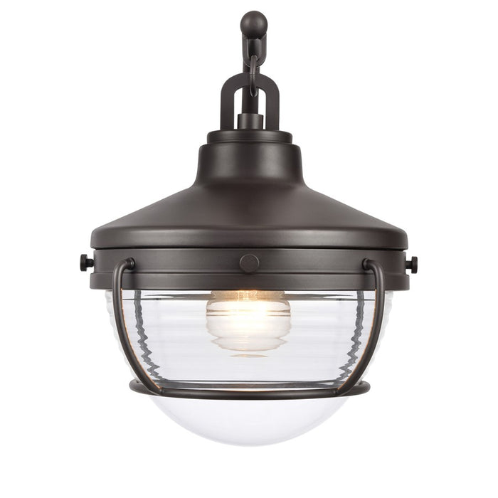 Atlas Lighting Eastport 12''H 1Lt Outdoor Post Light, Bronze/Clear