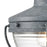 Atlas Lighting Eastport 12''H 1Lt Outdoor Post Light, Zinc/Clear