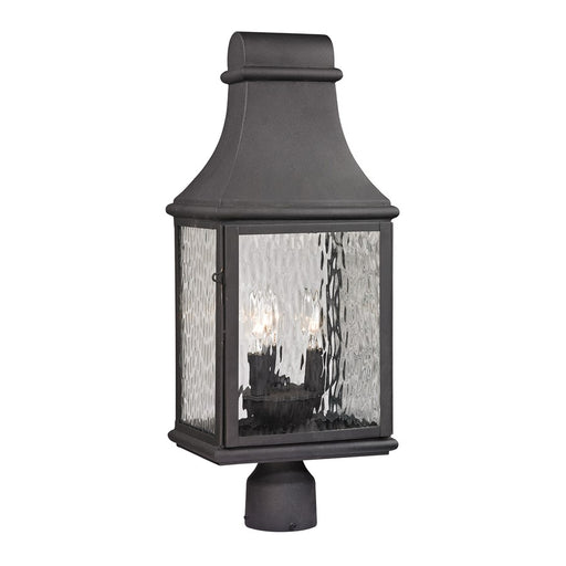 Atlas Forged Jefferson 23''H 3Lt Outdoor Post Light, Charcoal