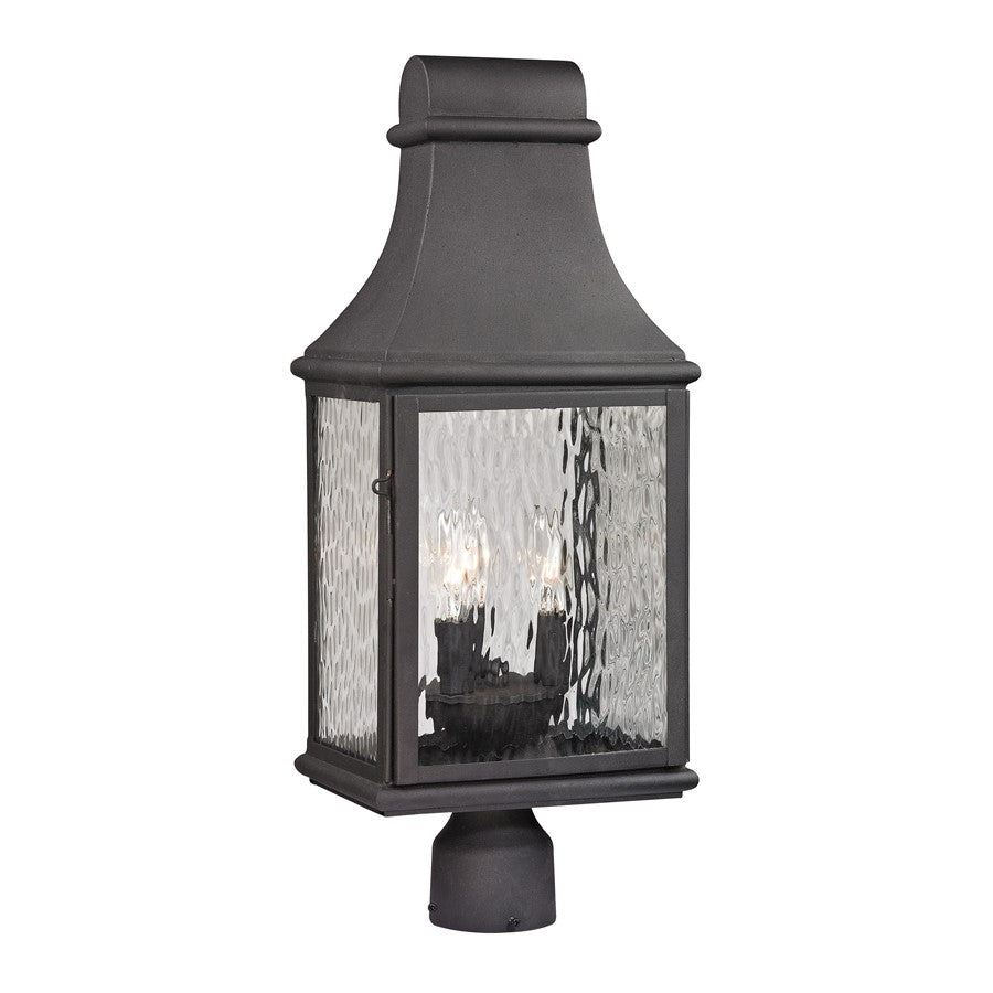 Atlas Forged Jefferson 23''H 3Lt Outdoor Post Light, Charcoal